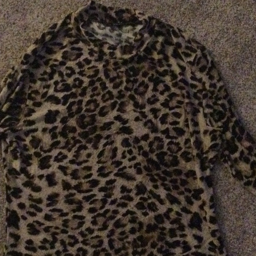 Animal print juniors shirt